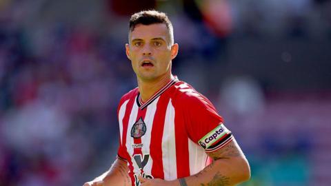 Granit Xhaka in action for Sunderland