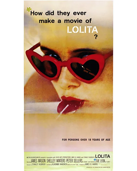 Getty Images The poster for Kubrick's 1962 film Lolita featured a photo that has since become familiar and iconic (Credit: Getty Images)