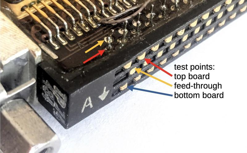 The test point connector on the MIA page. The test point connector on the MIA page.