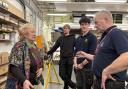 Christine Grahame MSP visited apprentices at Borders College